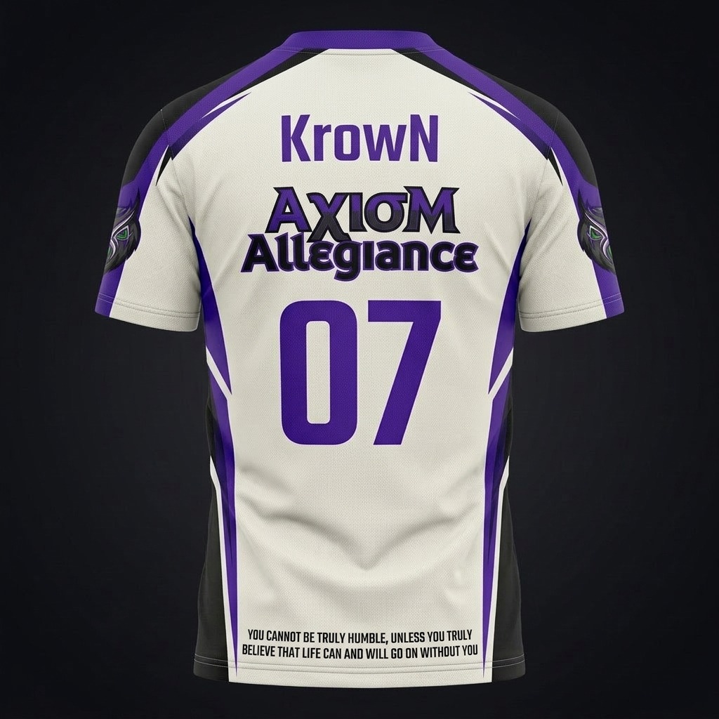 AXA Pro League Cut-and-Sew Sublimated Esports Jersey — Away Edition (Customizable Gamertag) alternate
