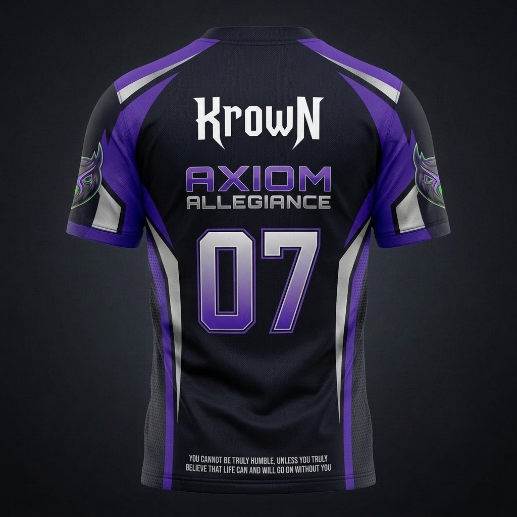 AXA Pro League Cut-and-Sew Sublimated Esports Jersey — Home Edition (Customizable Gamertag) alternate